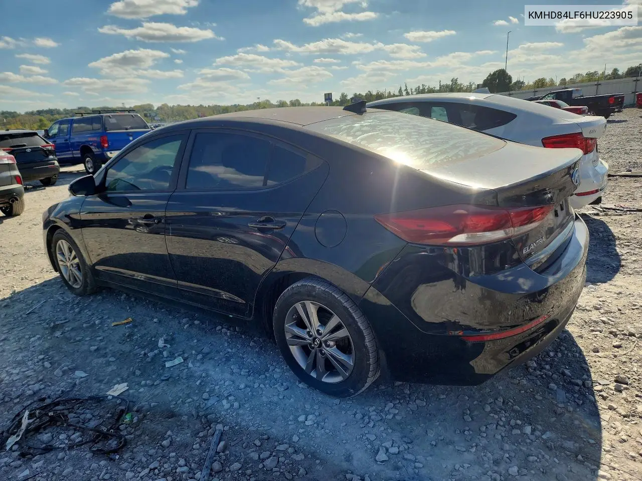 2017 HYUNDAI ELANTRA VIN KMHD84LF6HU223905 — фото 2