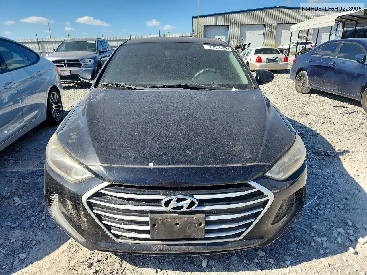 2017 HYUNDAI ELANTRA VIN KMHD84LF6HU223905 — фото 5