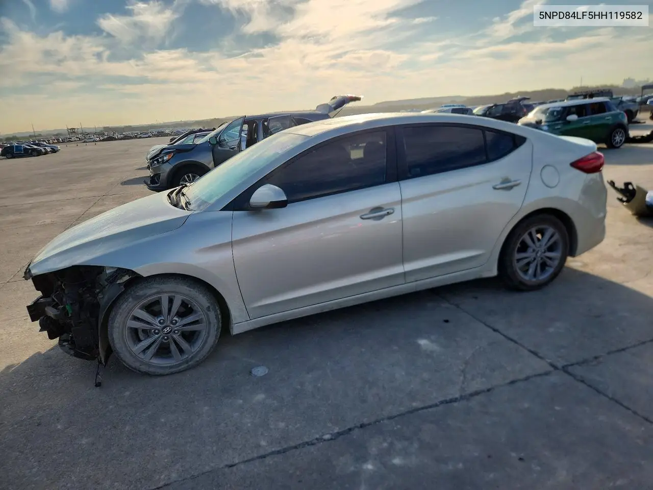 HYUNDAI ELANTRA 2017, VIN 5NPD84LF5HH119582
