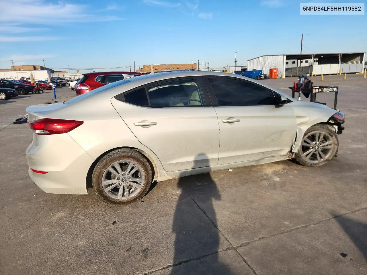 2017 HYUNDAI ELANTRA VIN 5NPD84LF5HH119582 — фото 3