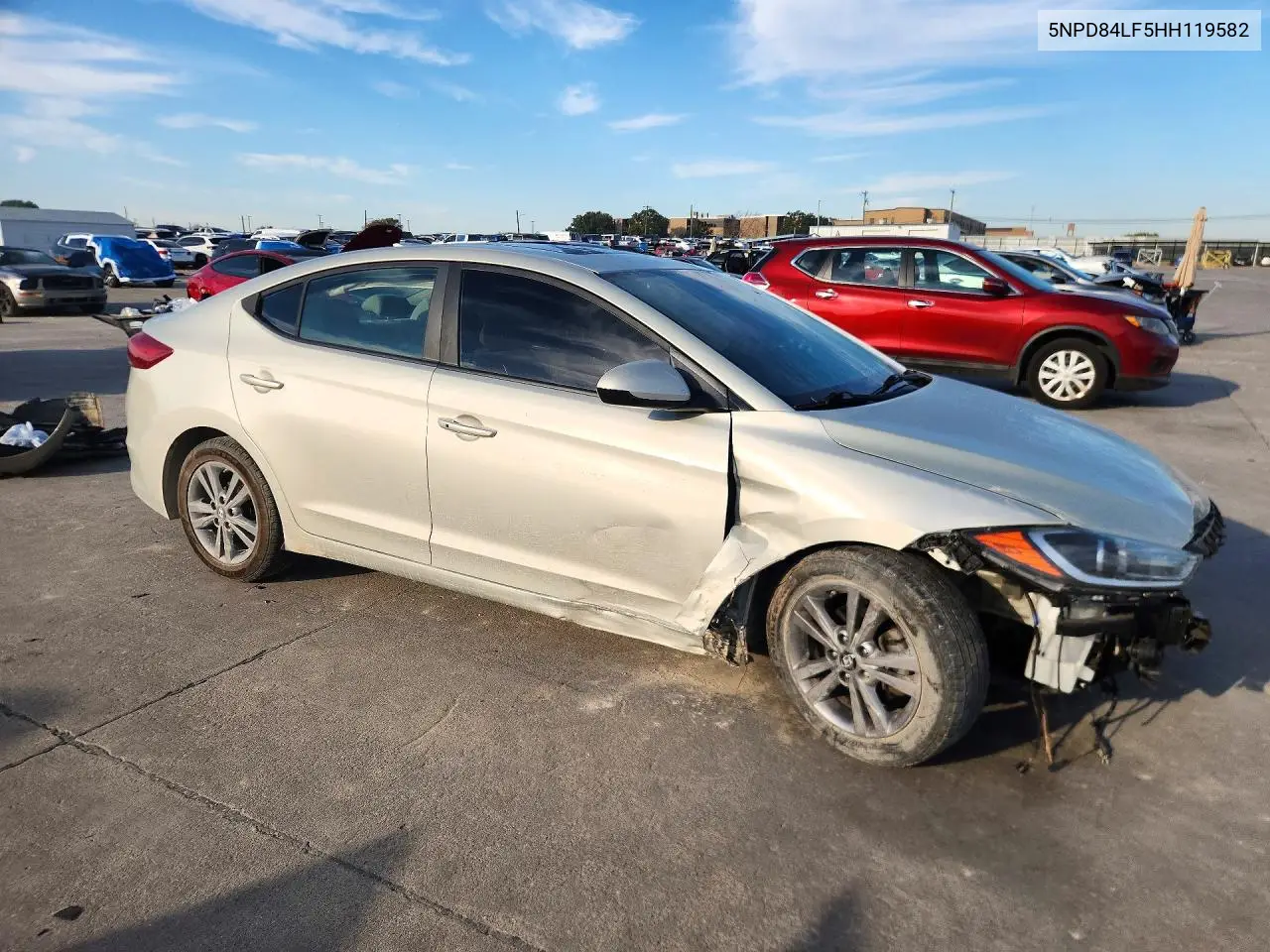 2017 HYUNDAI ELANTRA VIN 5NPD84LF5HH119582 — фото 4