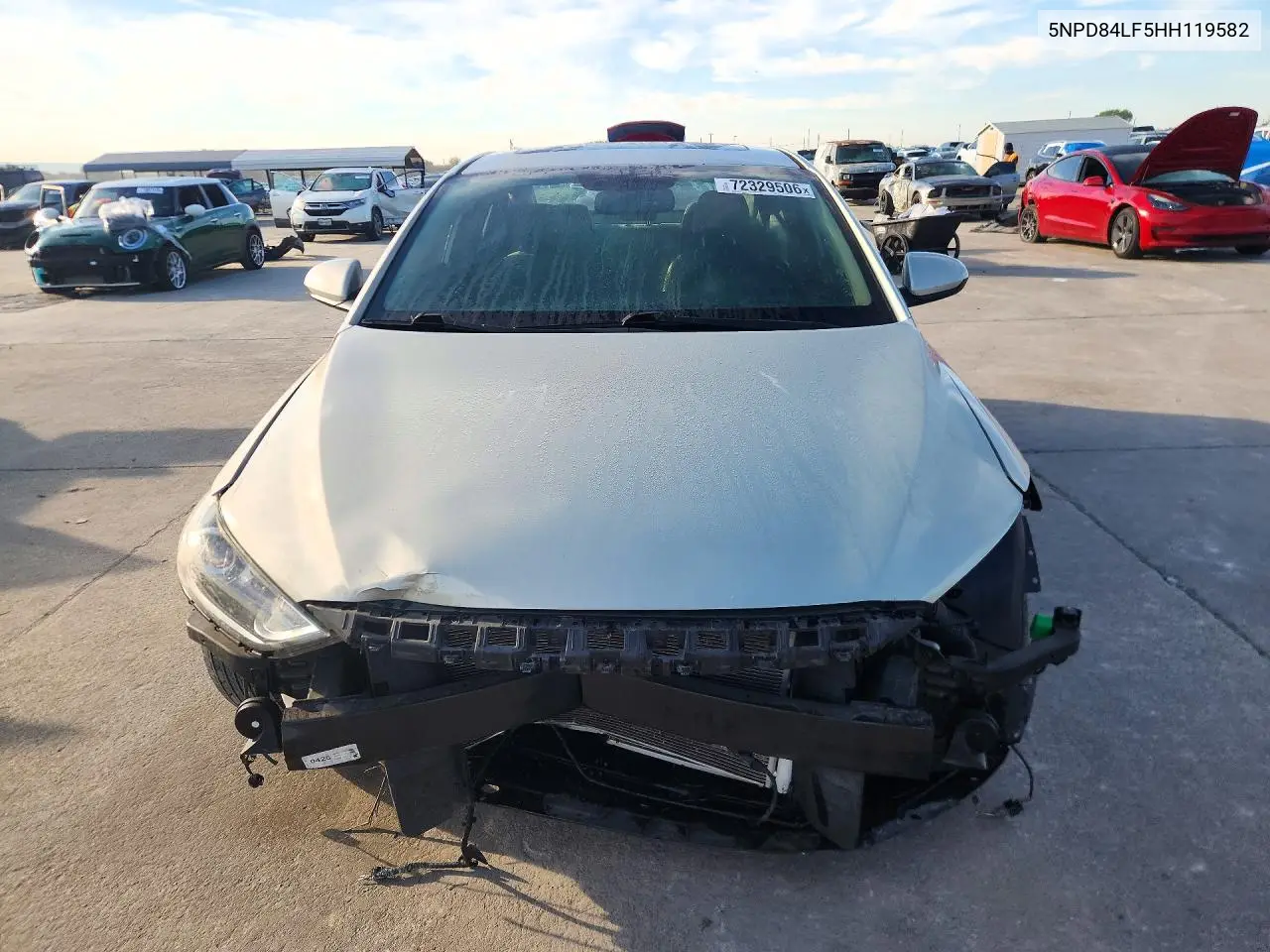 2017 HYUNDAI ELANTRA VIN 5NPD84LF5HH119582 — фото 5