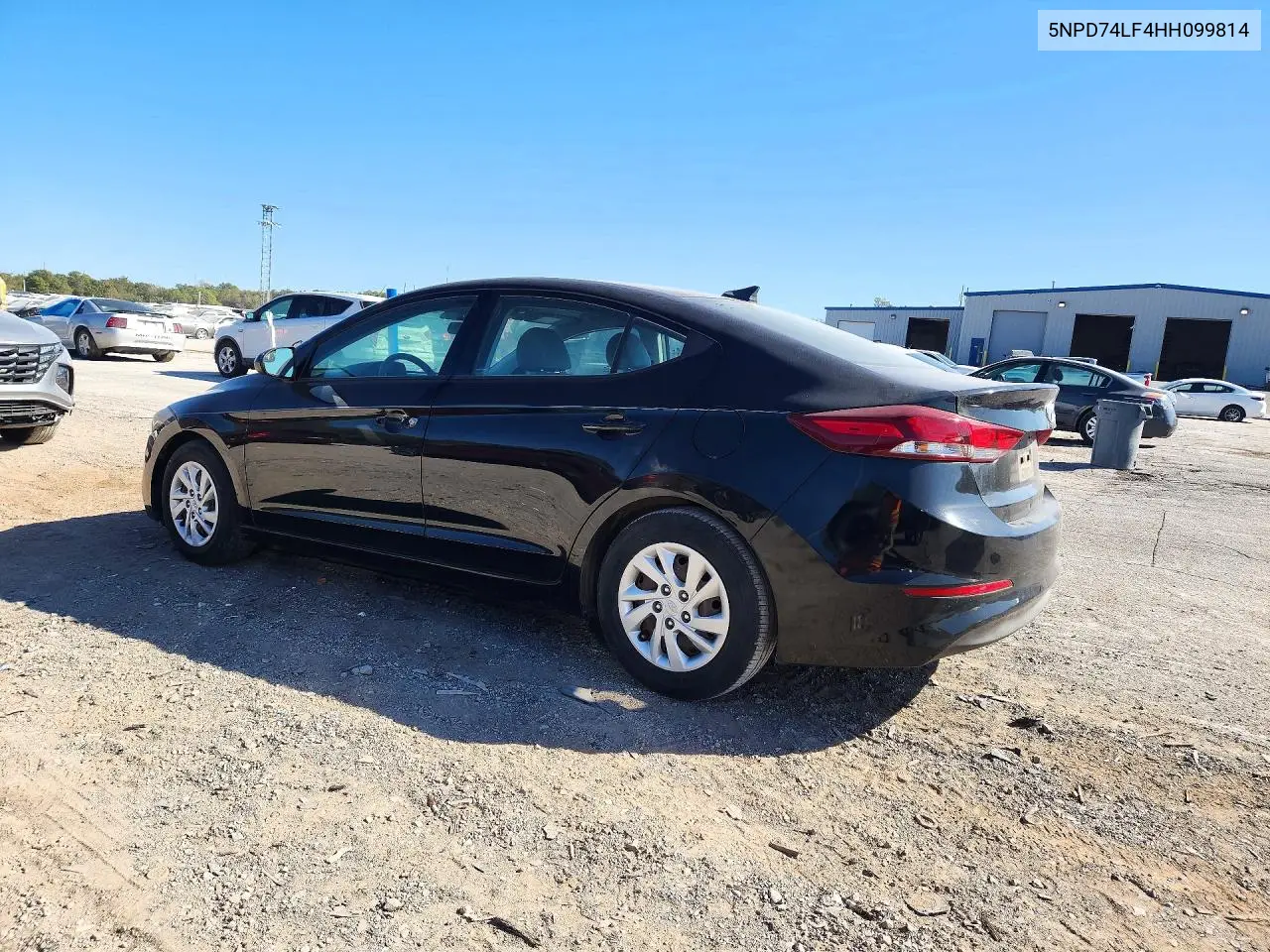 2017 HYUNDAI ELANTRA VIN 5NPD74LF4HH099814 — фото 2