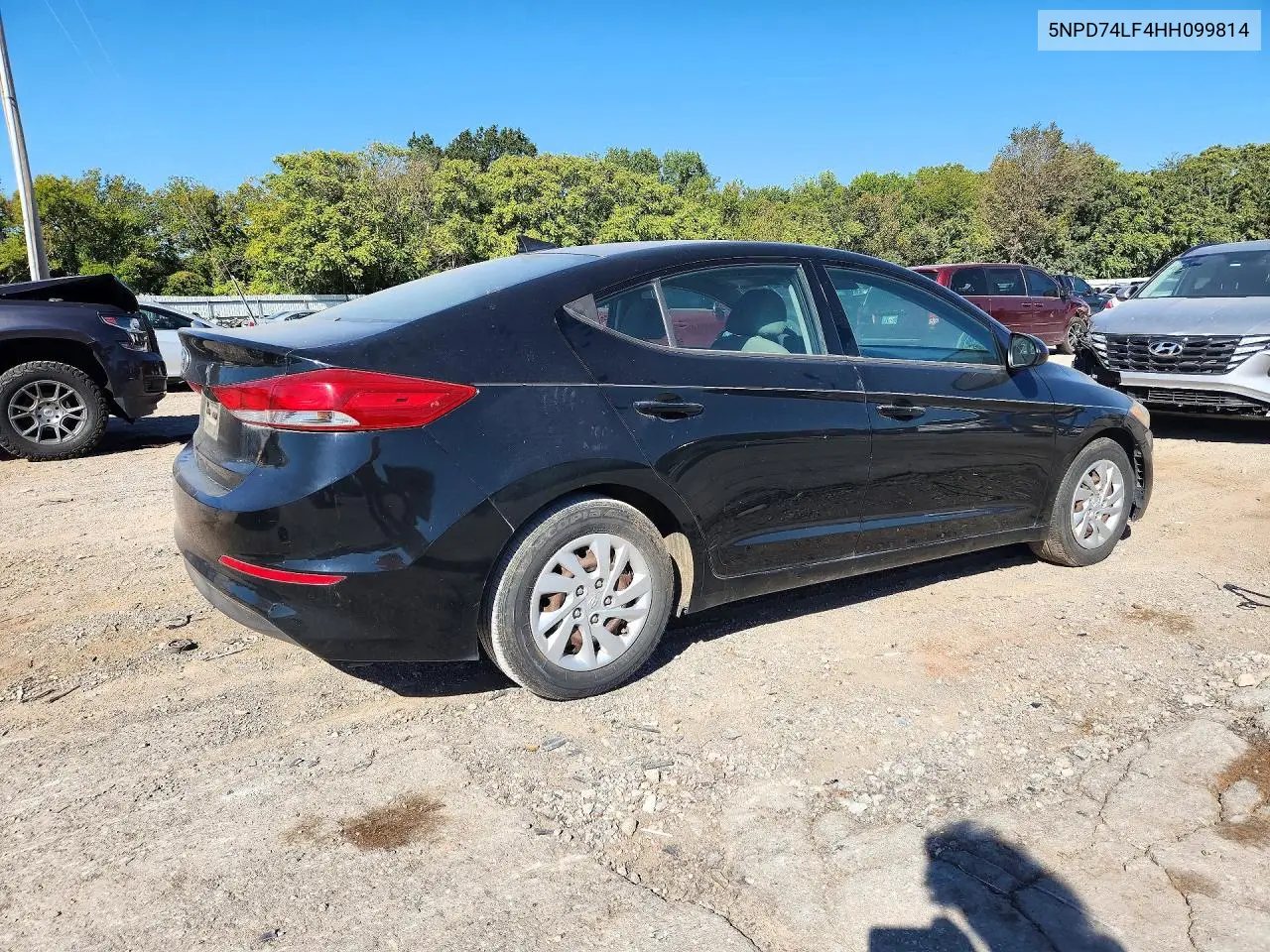 2017 HYUNDAI ELANTRA VIN 5NPD74LF4HH099814 — фото 3
