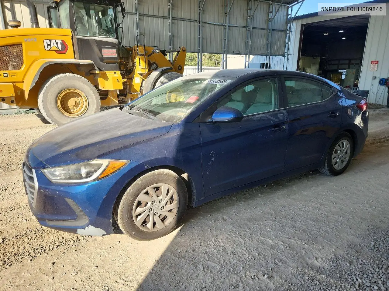 HYUNDAI ELANTRA 2017, VIN 5NPD74LF0HH089846