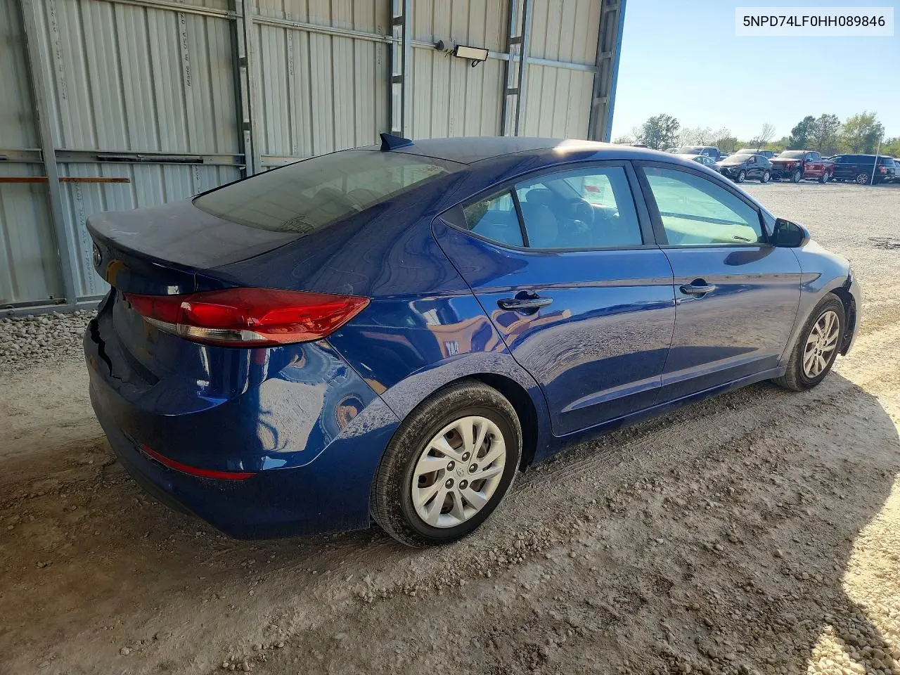 2017 HYUNDAI ELANTRA VIN 5NPD74LF0HH089846 — фото 3