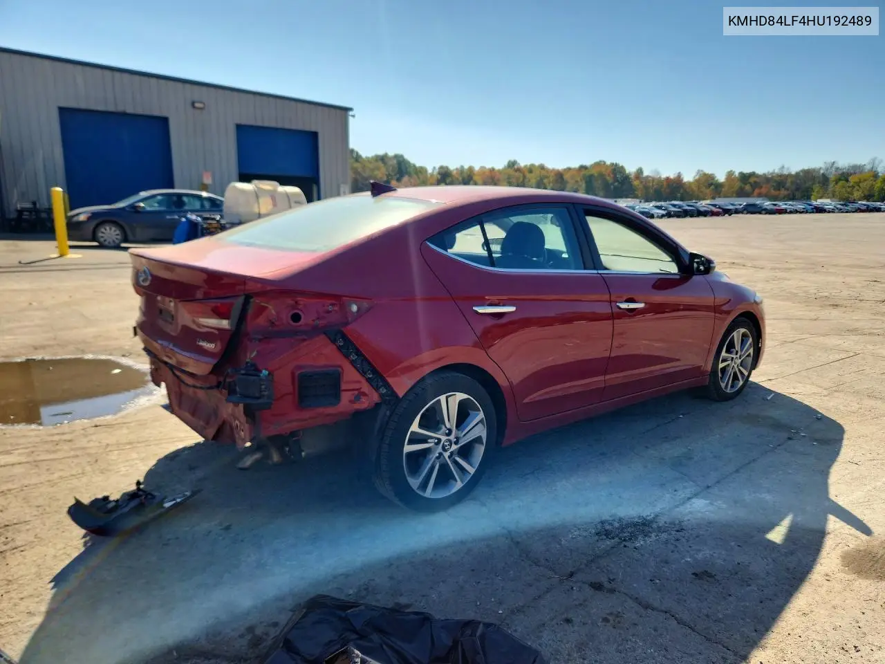 2017 HYUNDAI ELANTRA VIN KMHD84LF4HU192489 — фото 3