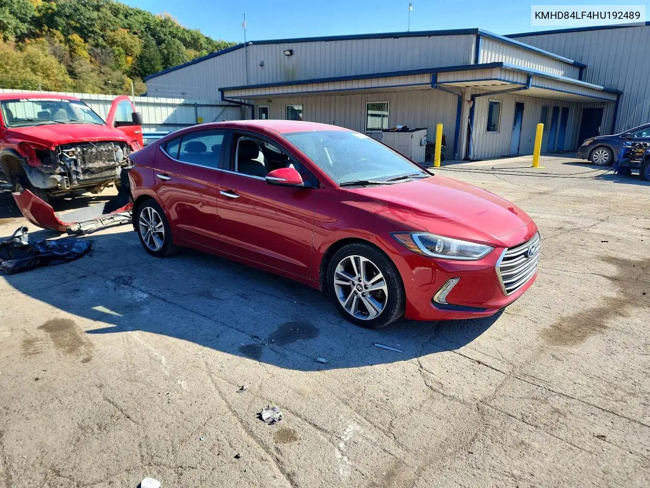 2017 HYUNDAI ELANTRA VIN KMHD84LF4HU192489 — фото 4
