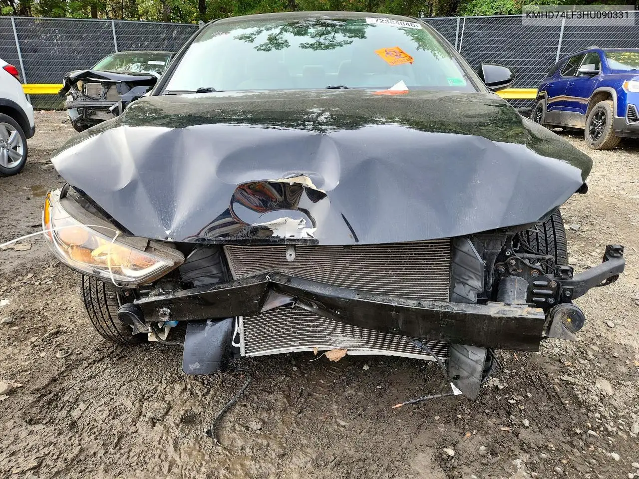 2017 HYUNDAI ELANTRA VIN KMHD74LF3HU090331 — фото 5