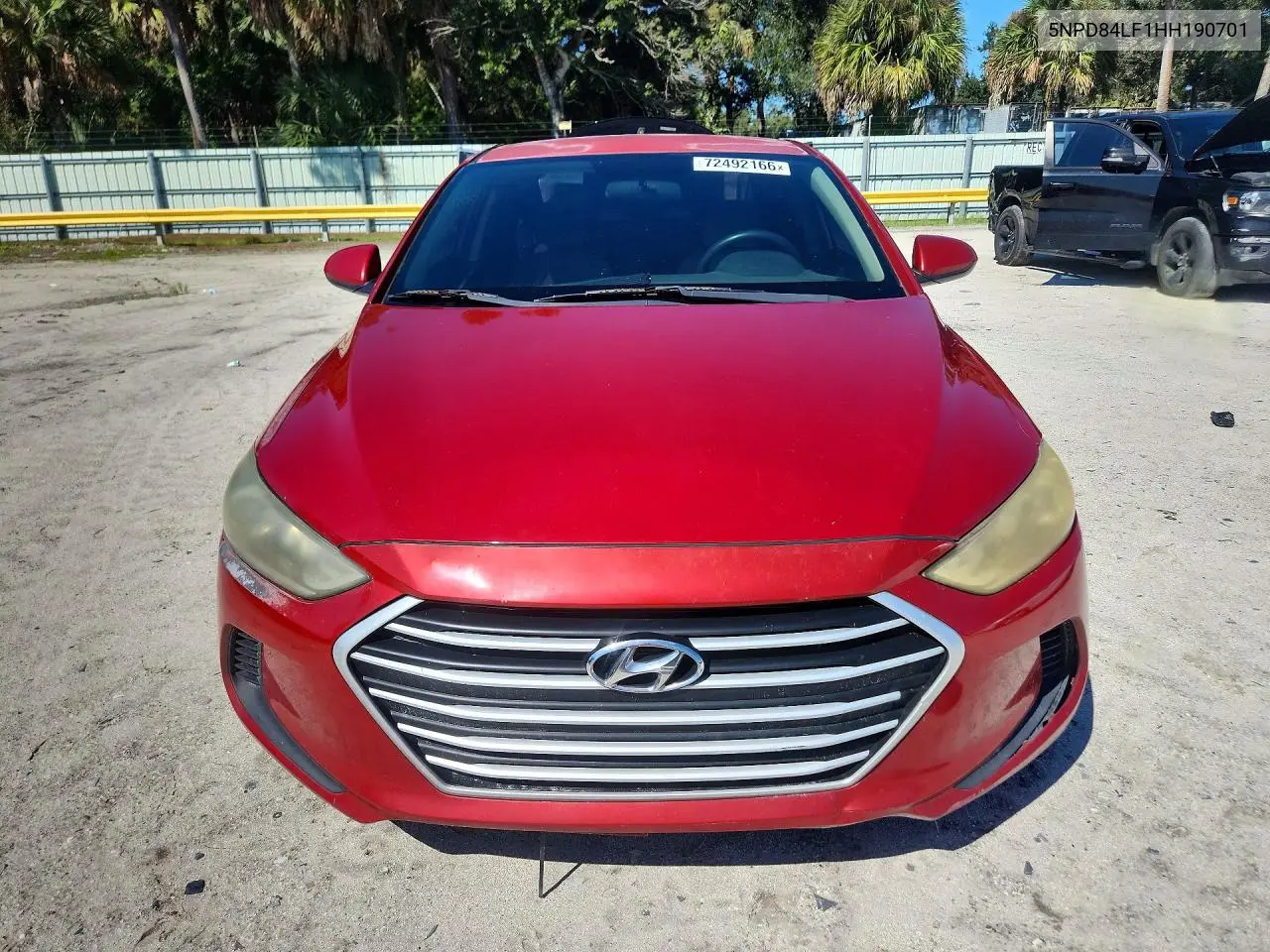 2017 HYUNDAI ELANTRA VIN 5NPD84LF1HH190701 — фото 5