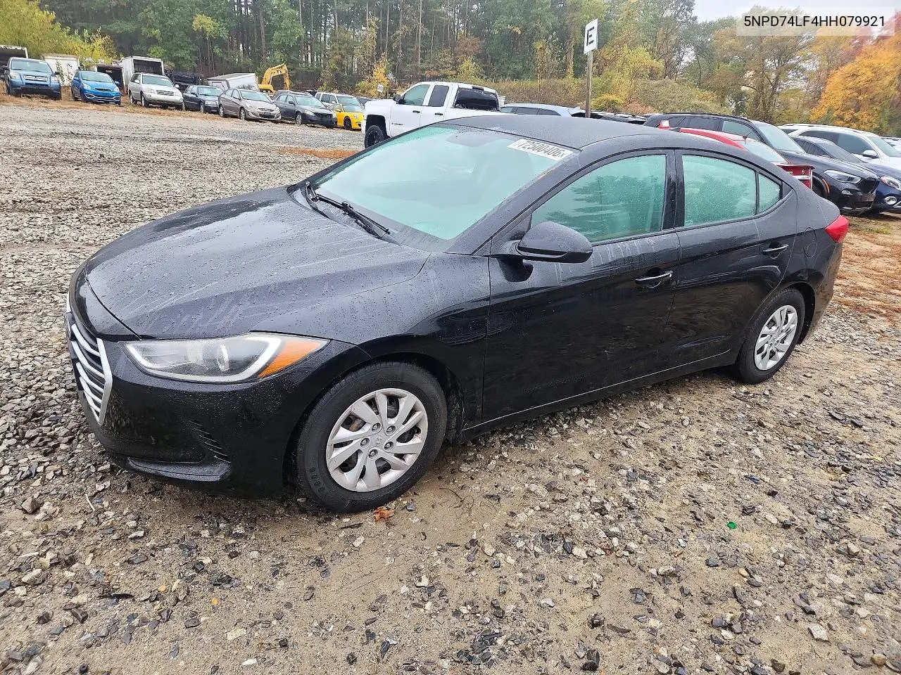 HYUNDAI ELANTRA 2017, VIN 5NPD74LF4HH079921