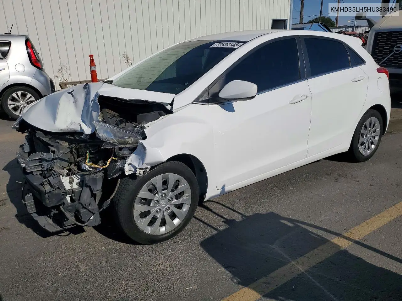 HYUNDAI ELANTRA 2017, VIN KMHD35LH5HU383490