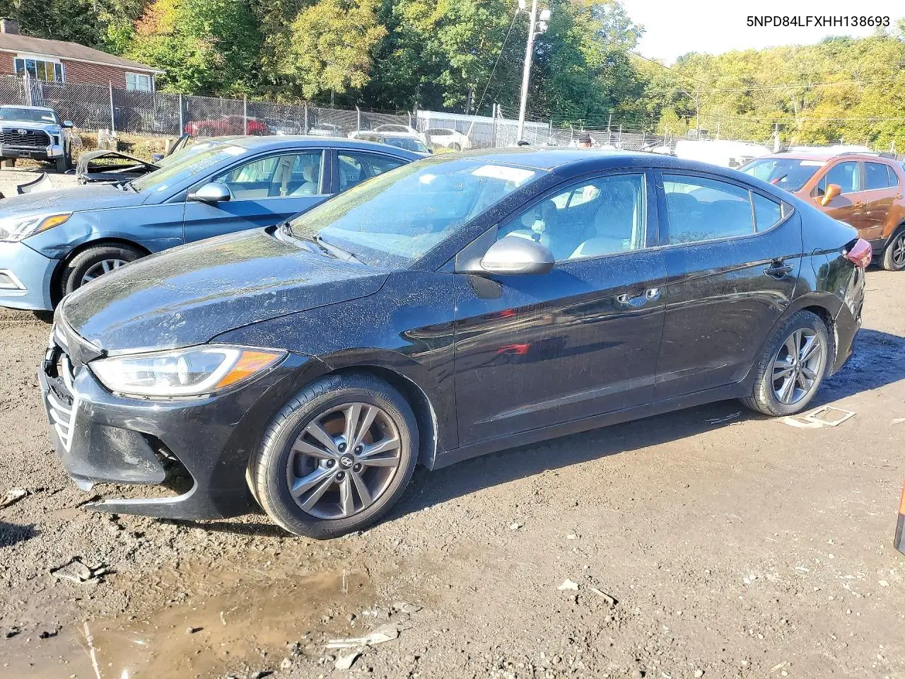 HYUNDAI ELANTRA 2017, VIN 5NPD84LFXHH138693
