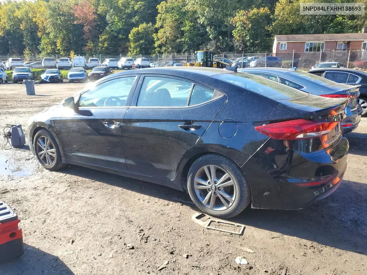 2017 HYUNDAI ELANTRA VIN 5NPD84LFXHH138693 — фото 2