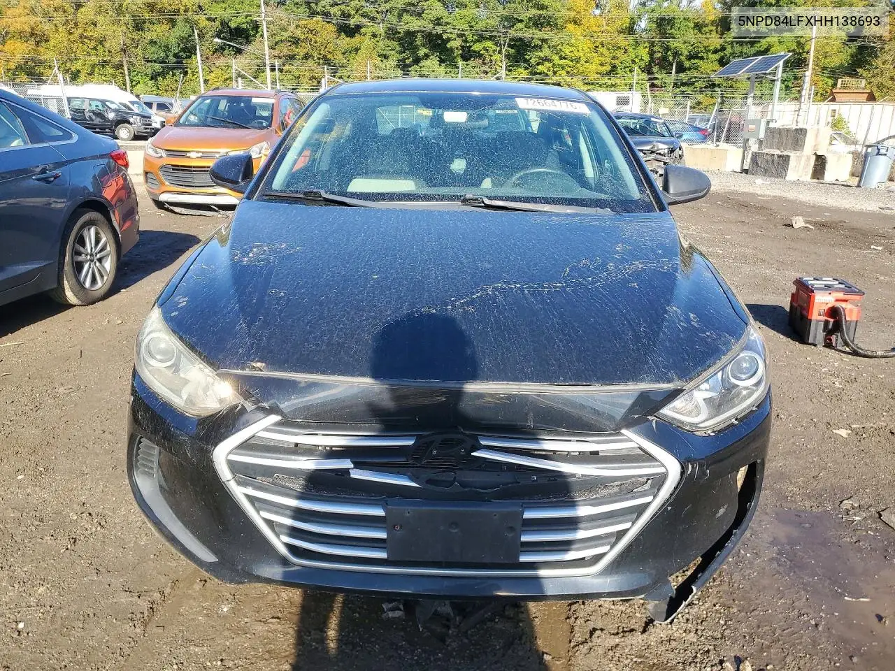 2017 HYUNDAI ELANTRA VIN 5NPD84LFXHH138693 — фото 5