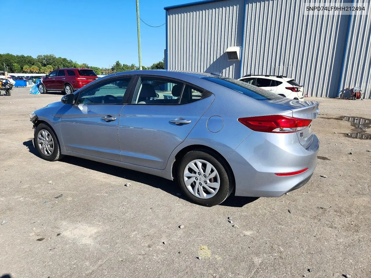 2017 HYUNDAI ELANTRA VIN 5NPD74LF9HH212494 — фото 2