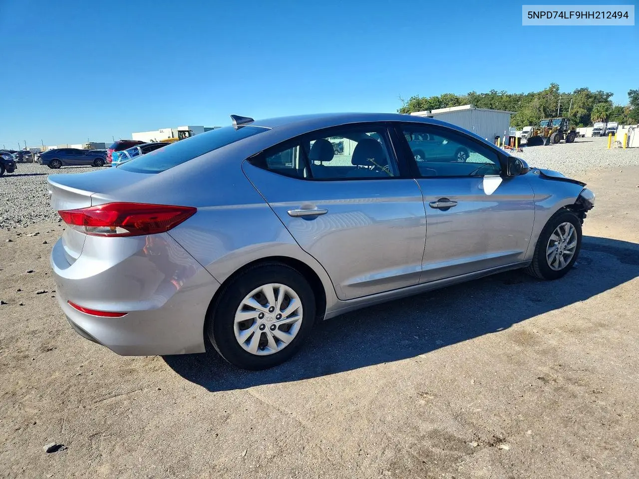2017 HYUNDAI ELANTRA VIN 5NPD74LF9HH212494 — фото 3