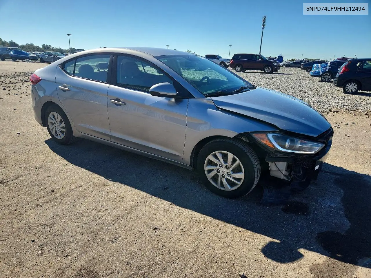 2017 HYUNDAI ELANTRA VIN 5NPD74LF9HH212494 — фото 4