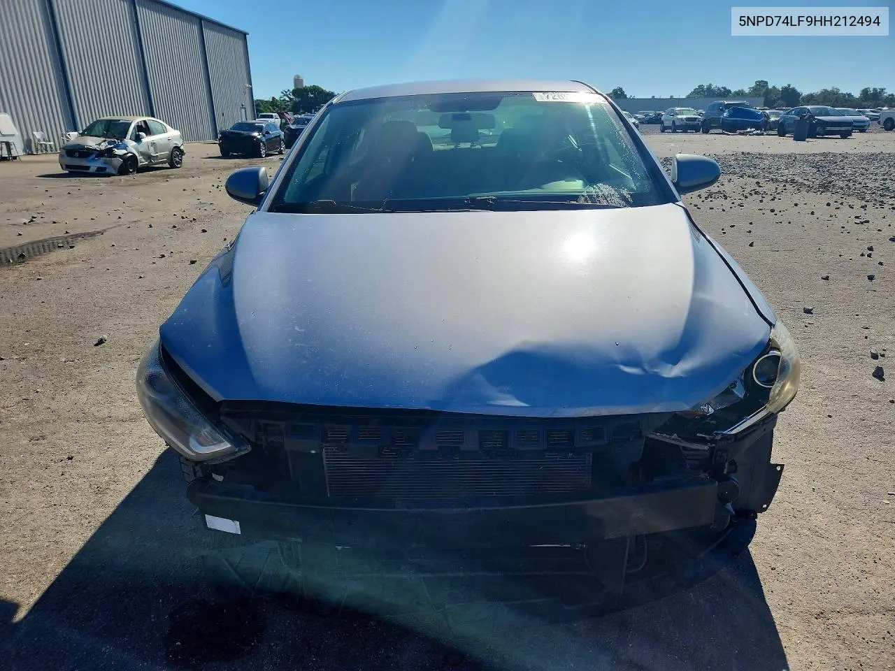 2017 HYUNDAI ELANTRA VIN 5NPD74LF9HH212494 — фото 5
