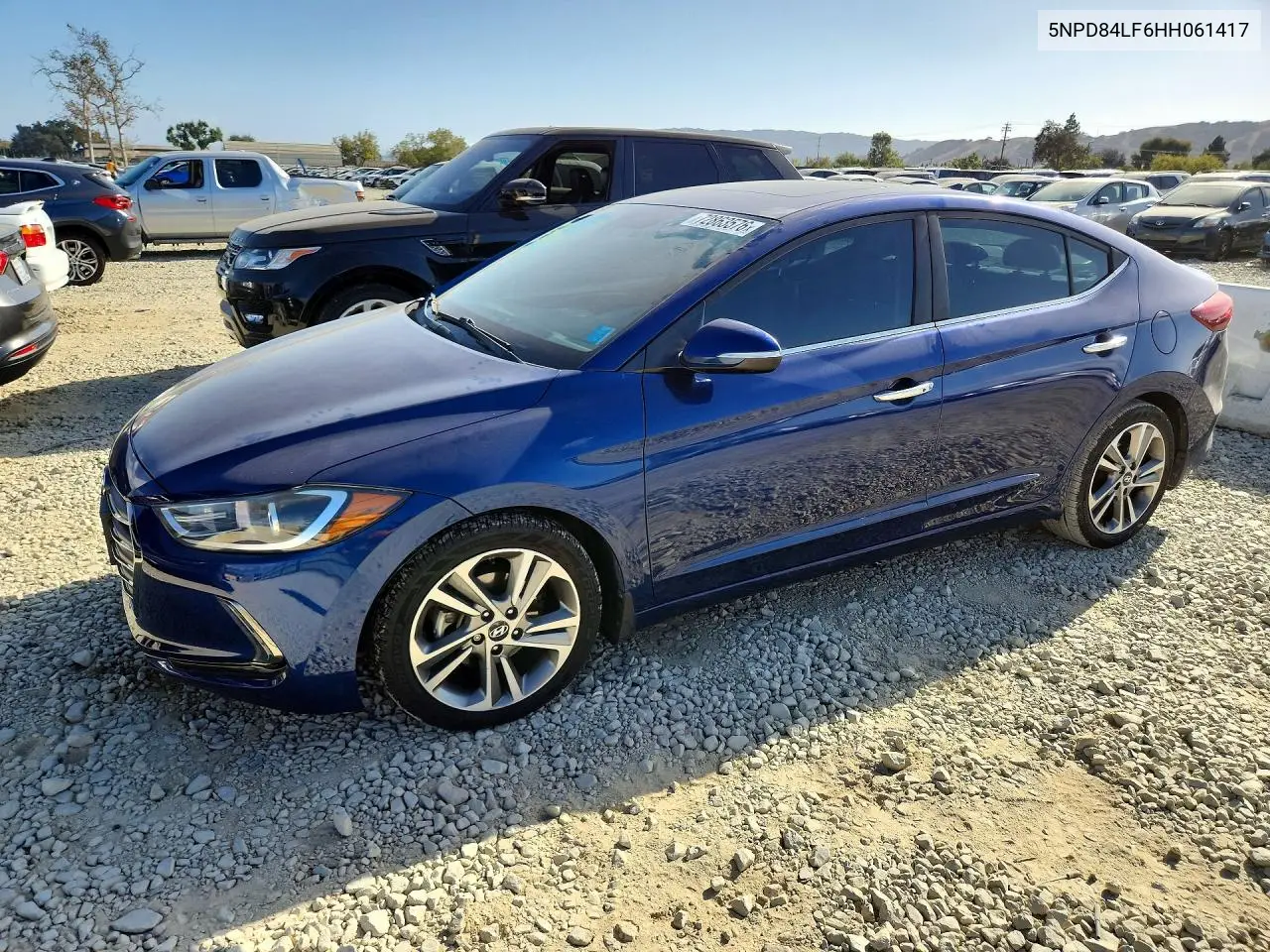 HYUNDAI ELANTRA 2017, VIN 5NPD84LF6HH061417