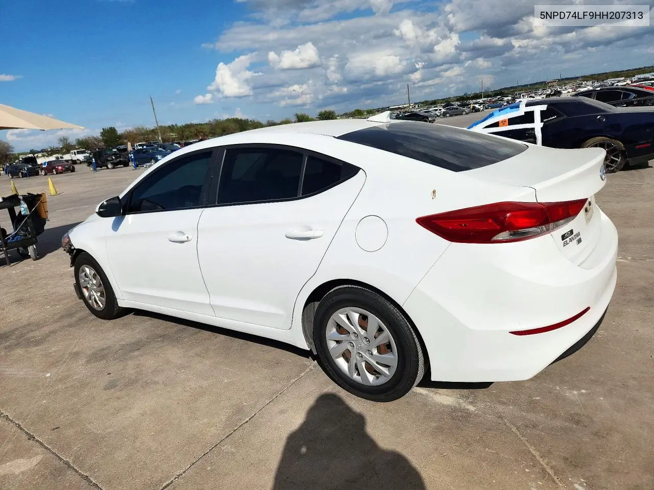 2017 HYUNDAI ELANTRA VIN 5NPD74LF9HH207313 — фото 2