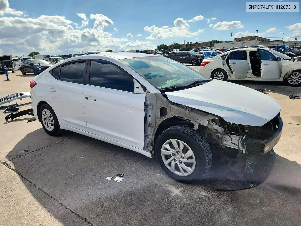 2017 HYUNDAI ELANTRA VIN 5NPD74LF9HH207313 — фото 4