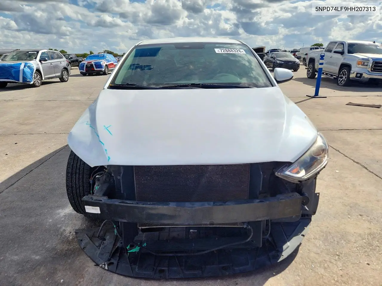 2017 HYUNDAI ELANTRA VIN 5NPD74LF9HH207313 — фото 5