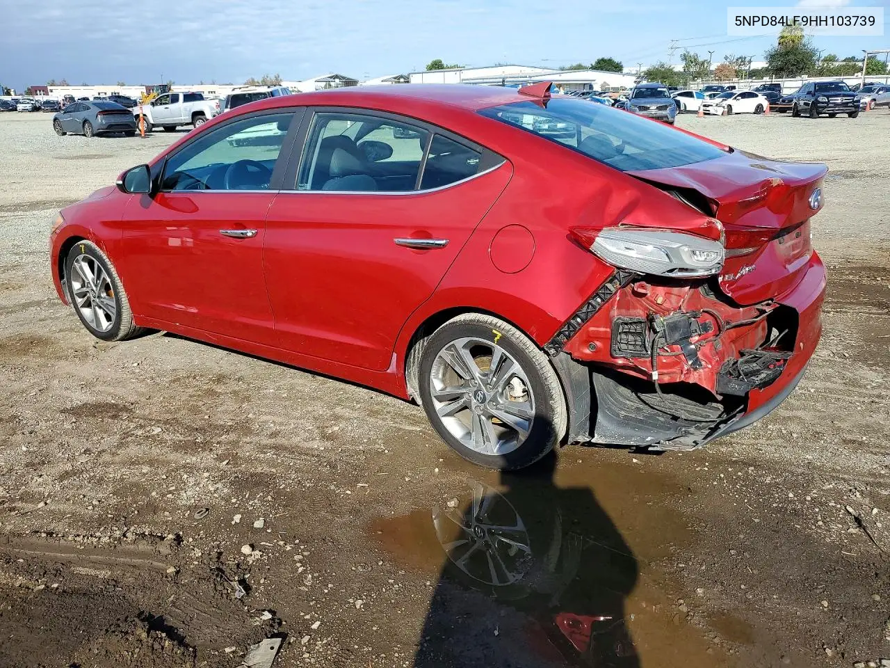 2017 HYUNDAI ELANTRA VIN 5NPD84LF9HH103739 — фото 2