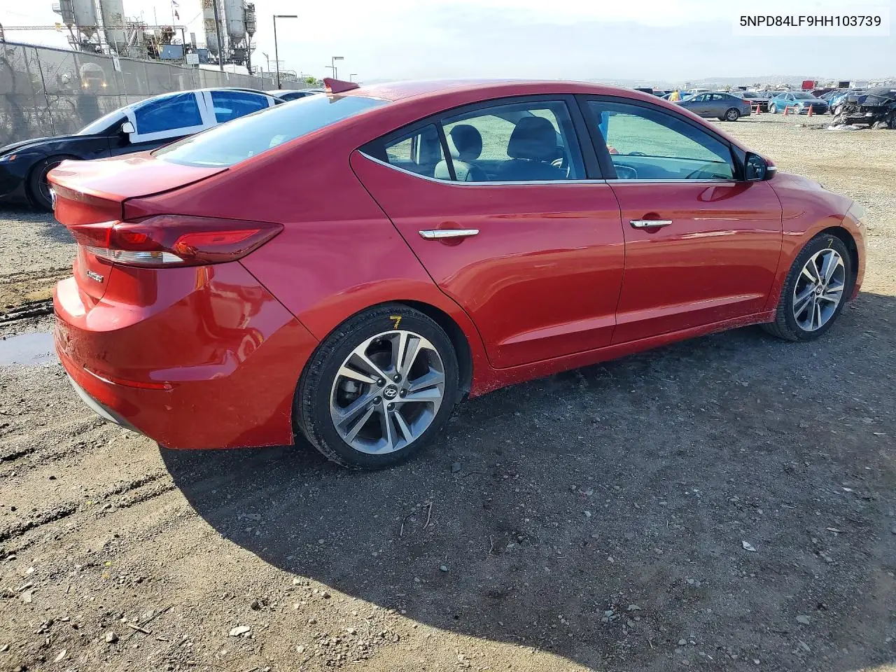 2017 HYUNDAI ELANTRA VIN 5NPD84LF9HH103739 — фото 3
