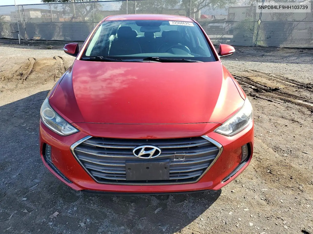 2017 HYUNDAI ELANTRA VIN 5NPD84LF9HH103739 — фото 5