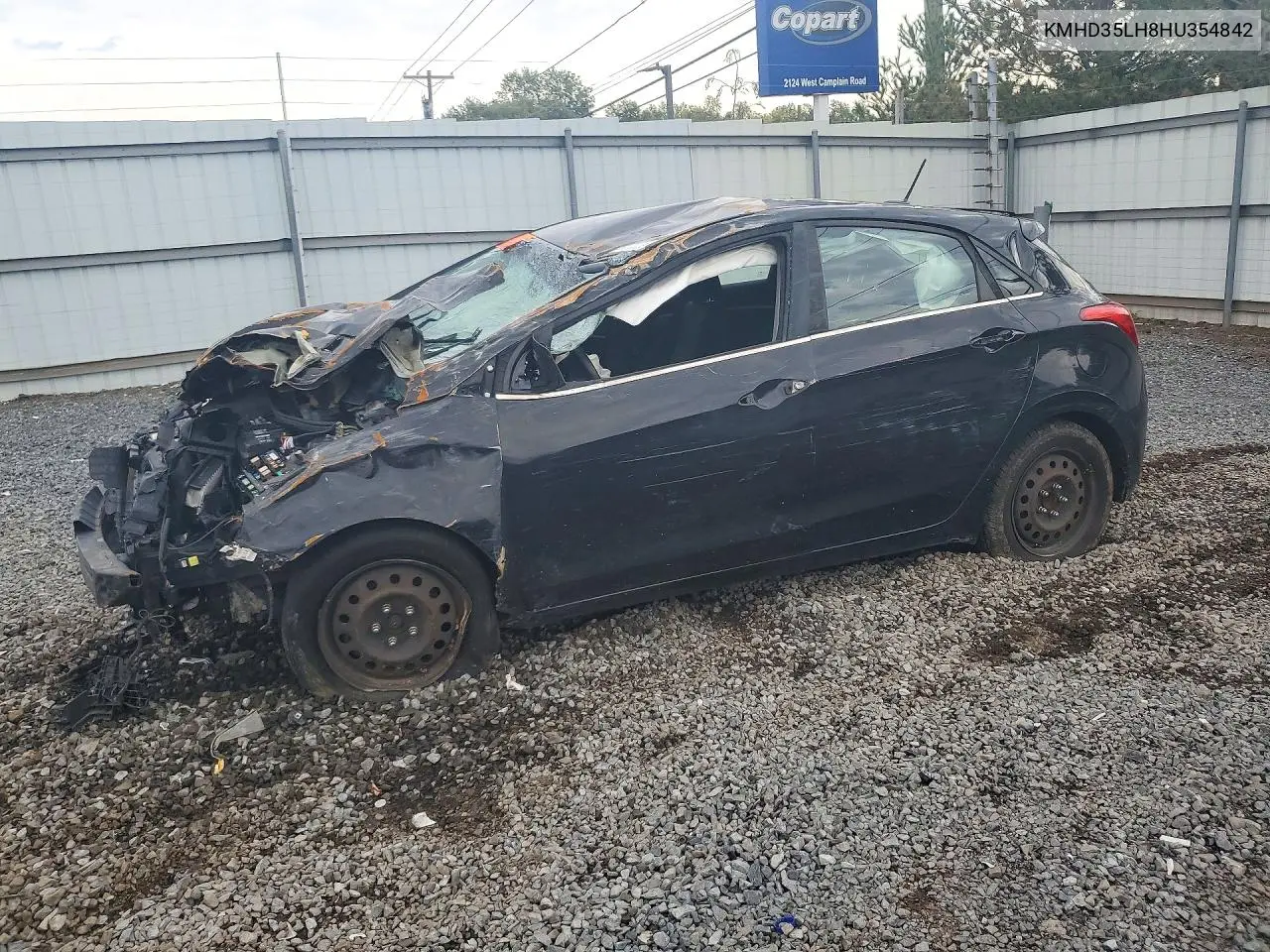HYUNDAI ELANTRA 2017, VIN KMHD35LH8HU354842