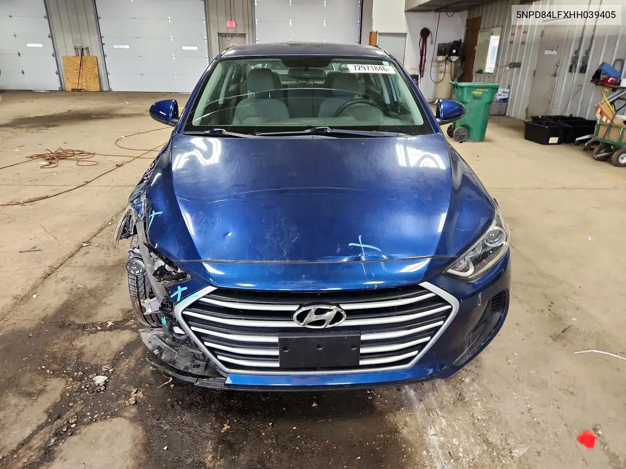 2017 HYUNDAI ELANTRA VIN 5NPD84LFXHH039405 — фото 5