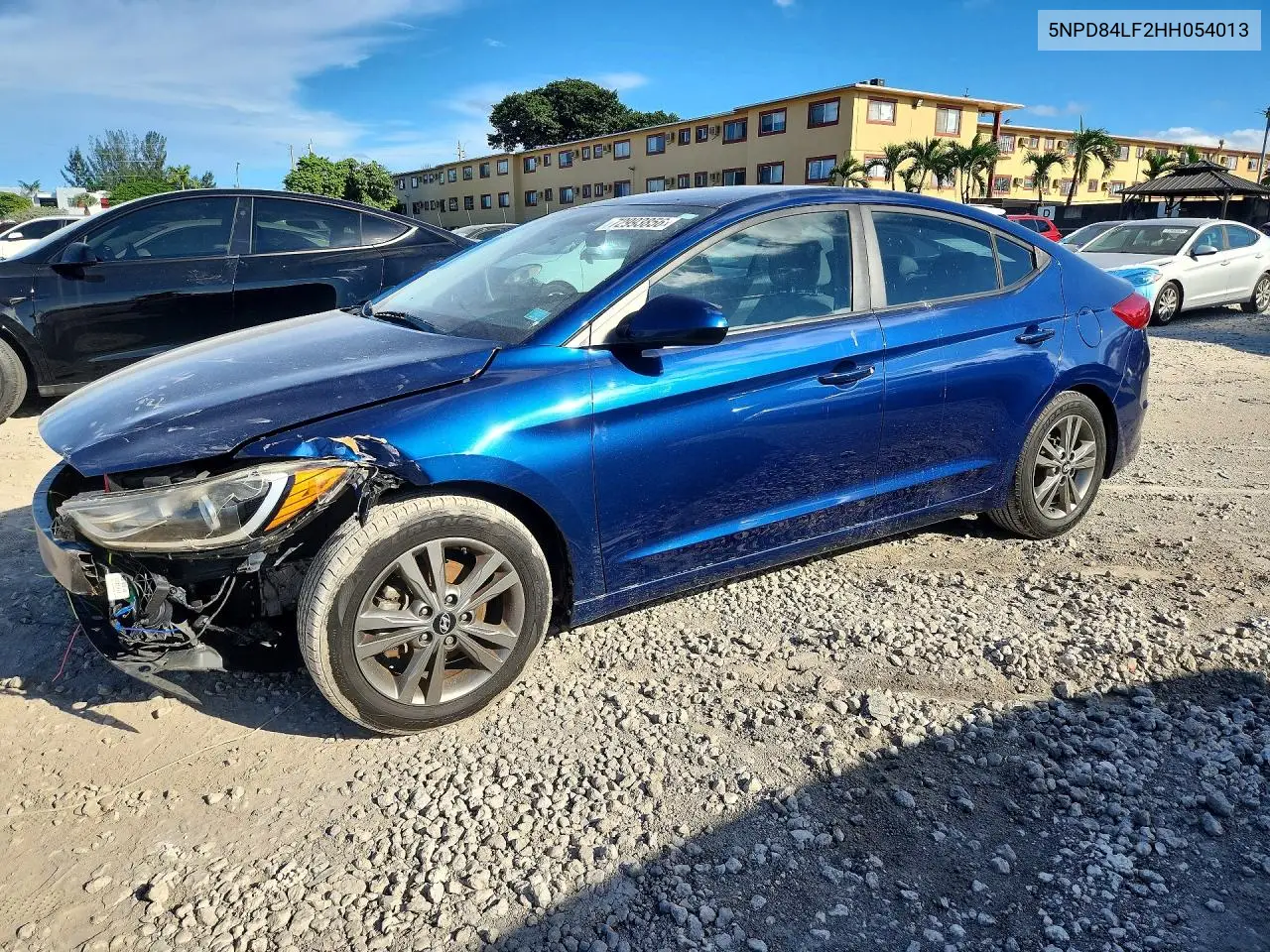 HYUNDAI ELANTRA 2017, VIN 5NPD84LF2HH054013