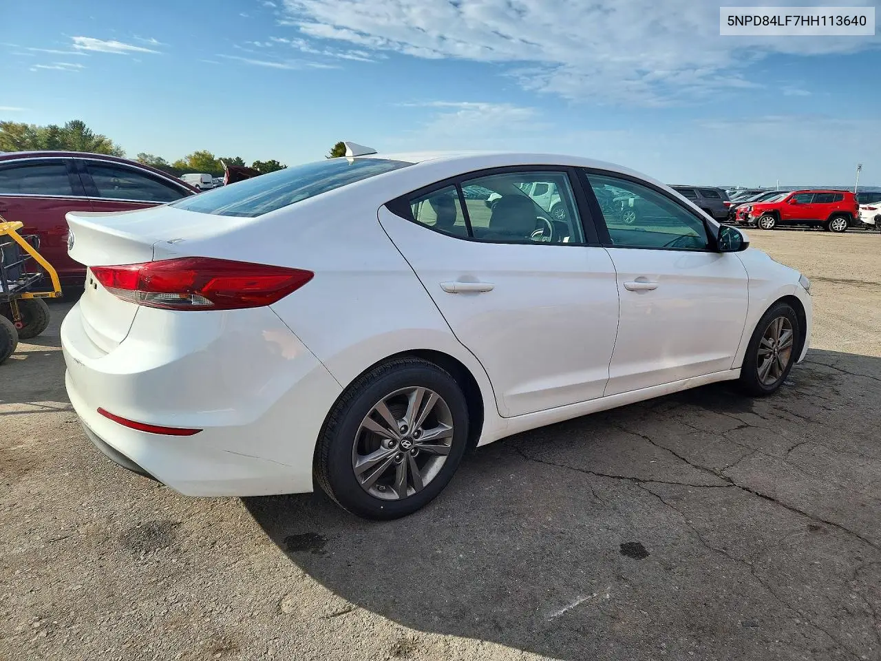 2017 HYUNDAI ELANTRA VIN 5NPD84LF7HH113640 — фото 3