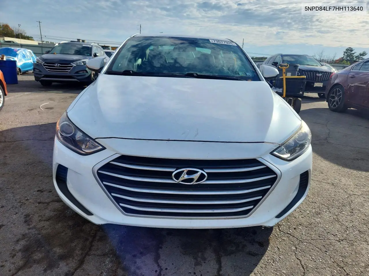 2017 HYUNDAI ELANTRA VIN 5NPD84LF7HH113640 — фото 5