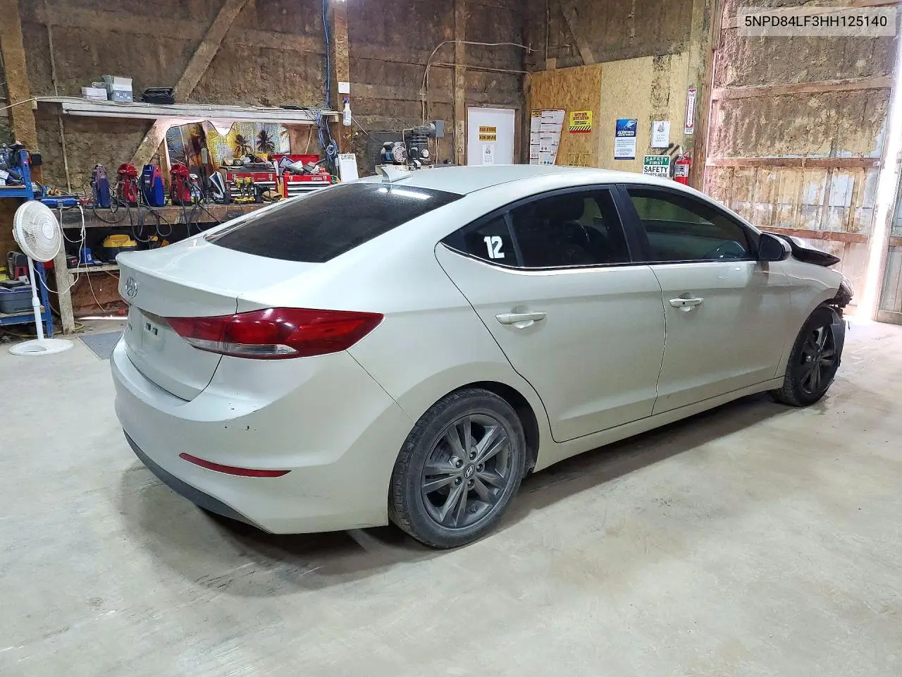 2017 HYUNDAI ELANTRA VIN 5NPD84LF3HH125140 — фото 3