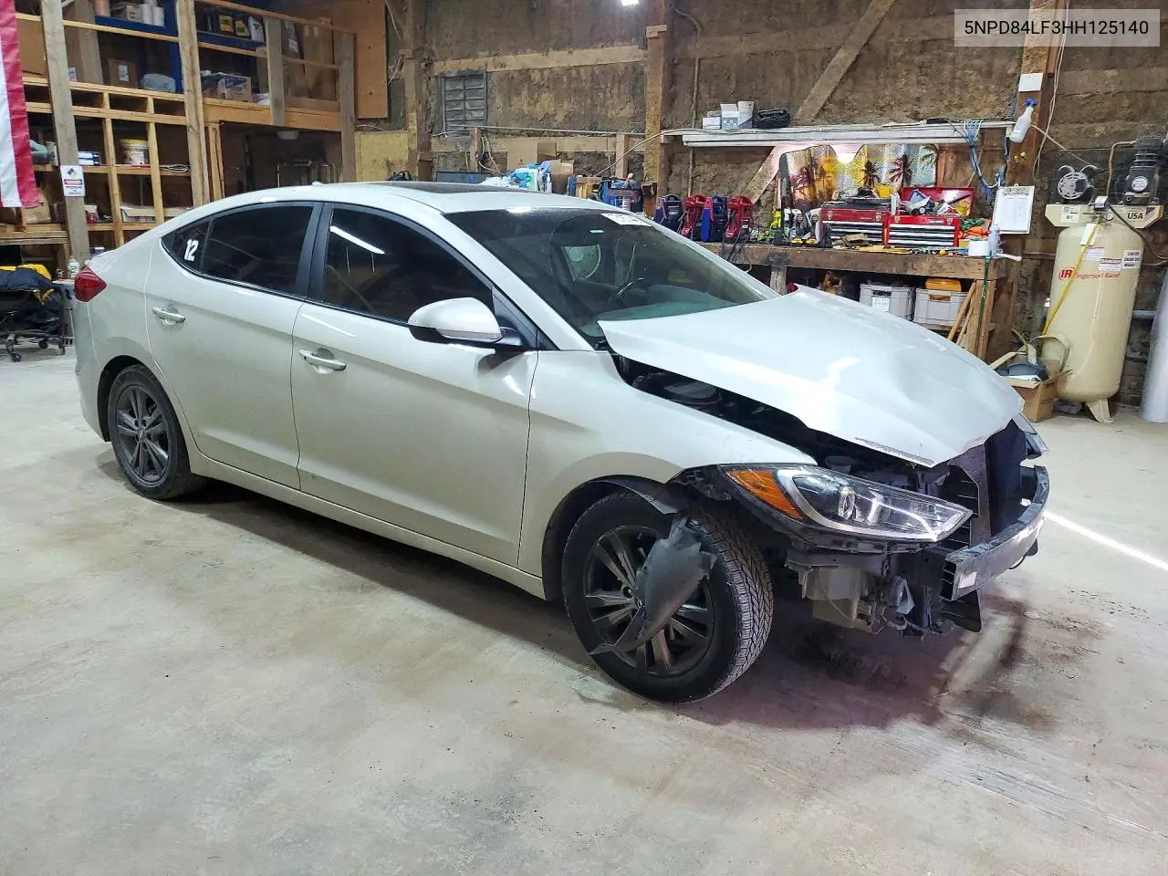 2017 HYUNDAI ELANTRA VIN 5NPD84LF3HH125140 — фото 4