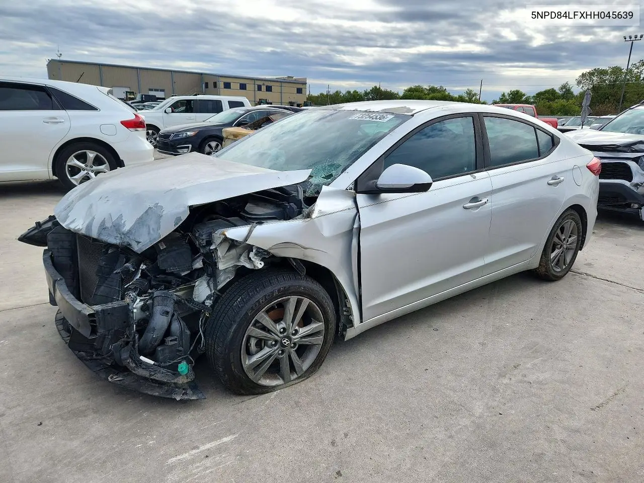 HYUNDAI ELANTRA 2017, VIN 5NPD84LFXHH045639