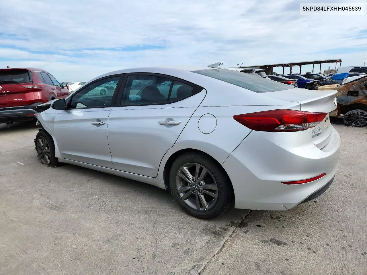 2017 HYUNDAI ELANTRA VIN 5NPD84LFXHH045639 — фото 2