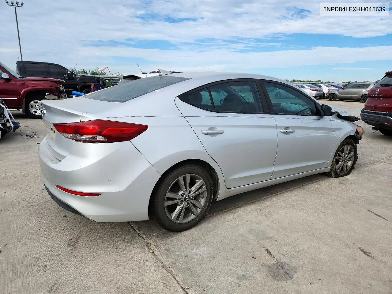 2017 HYUNDAI ELANTRA VIN 5NPD84LFXHH045639 — фото 3