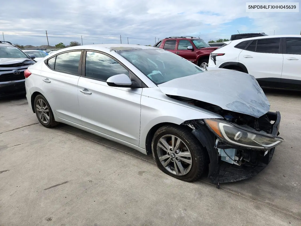 2017 HYUNDAI ELANTRA VIN 5NPD84LFXHH045639 — фото 4