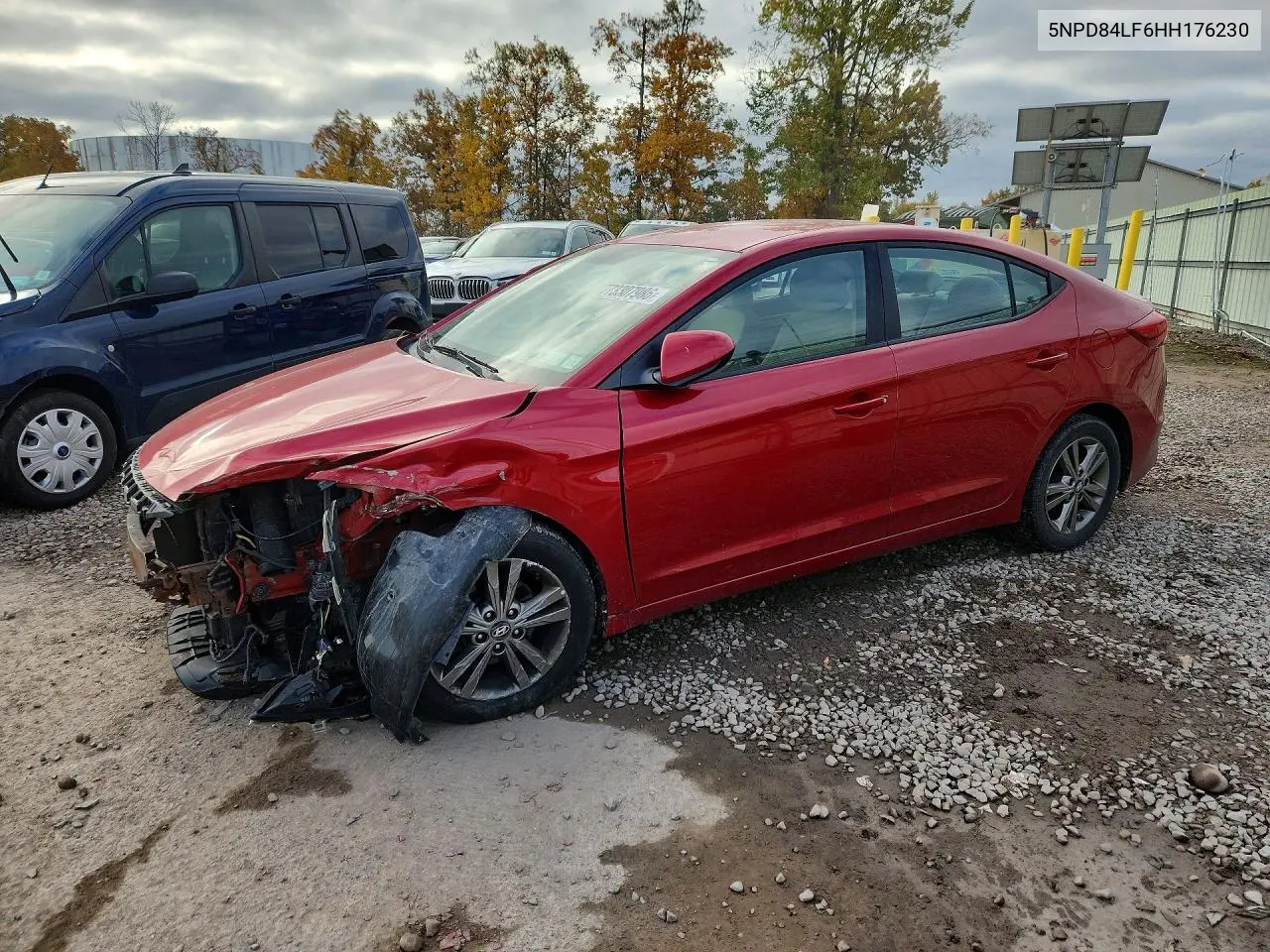 HYUNDAI ELANTRA 2017, VIN 5NPD84LF6HH176230