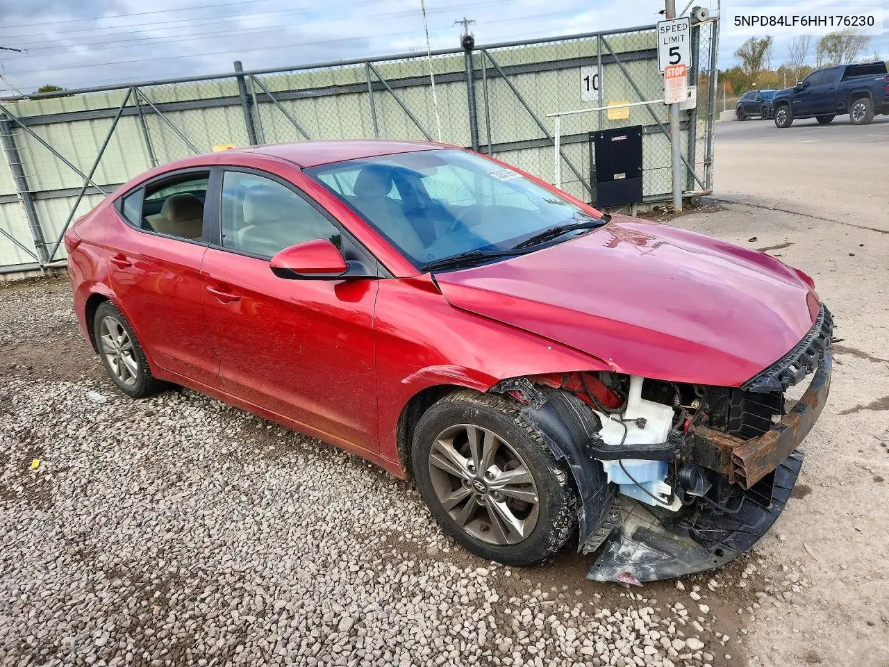 2017 HYUNDAI ELANTRA VIN 5NPD84LF6HH176230 — фото 4