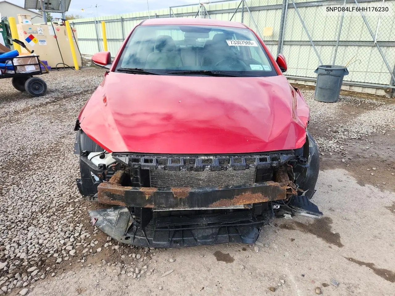 2017 HYUNDAI ELANTRA VIN 5NPD84LF6HH176230 — фото 5