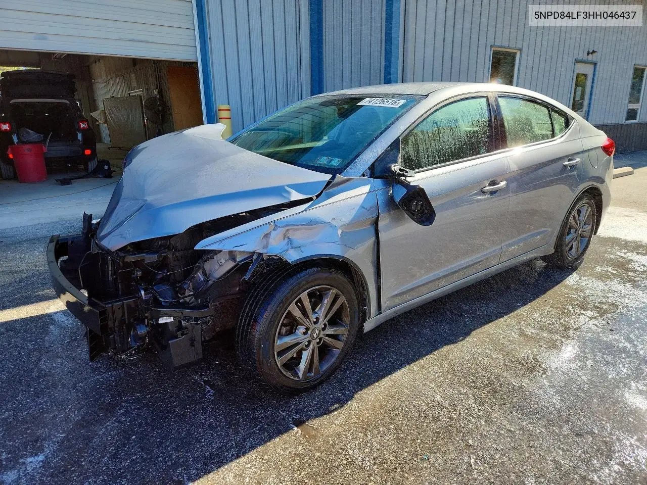 HYUNDAI ELANTRA 2017, VIN 5NPD84LF3HH046437