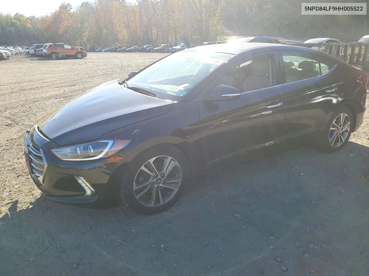 HYUNDAI ELANTRA 2017, VIN 5NPD84LF9HH005522