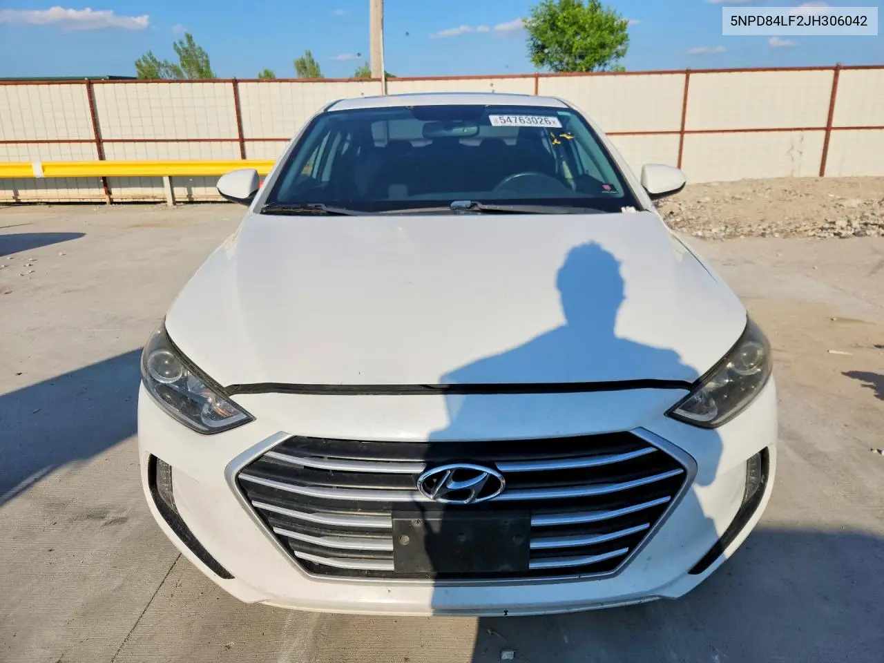 2018 HYUNDAI ELANTRA VIN 5NPD84LF2JH306042 — фото 5