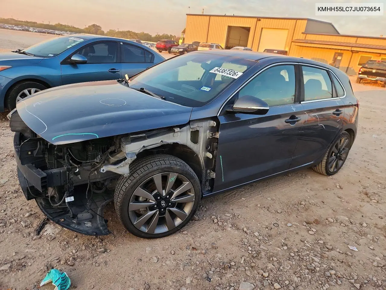 HYUNDAI ELANTRA 2018, VIN KMHH55LC7JU073654