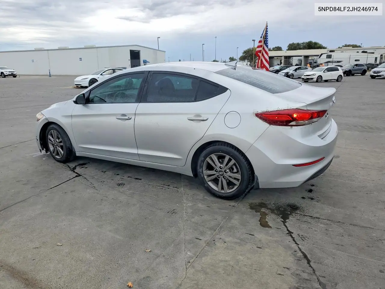 2018 HYUNDAI ELANTRA VIN 5NPD84LF2JH246974 — фото 2