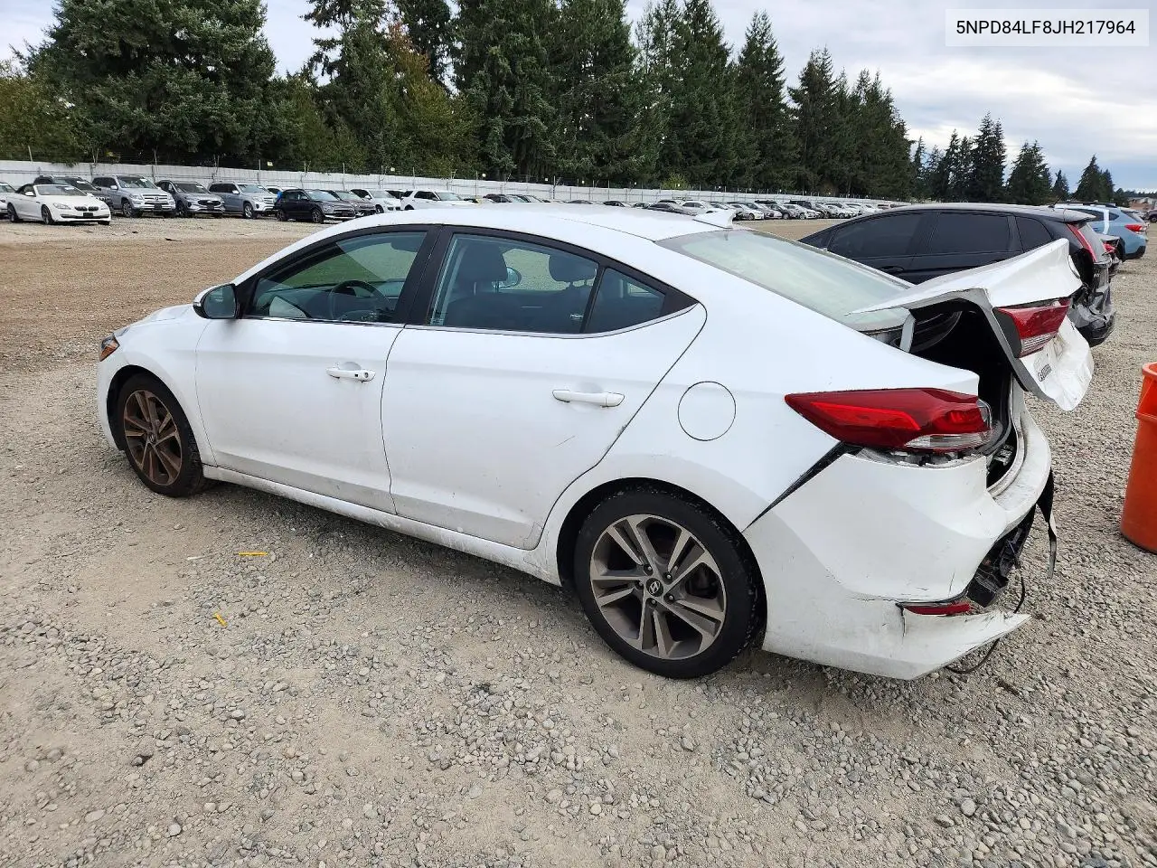 2018 HYUNDAI ELANTRA VIN 5NPD84LF8JH217964 — фото 2